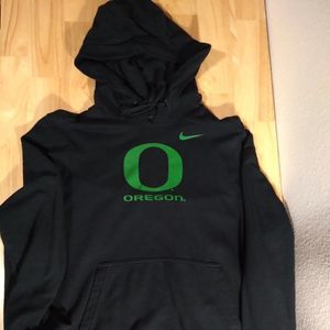 Vintage Nike Small Swoosh Oregon Ducks Lightweight Hoodie Sweatshirt